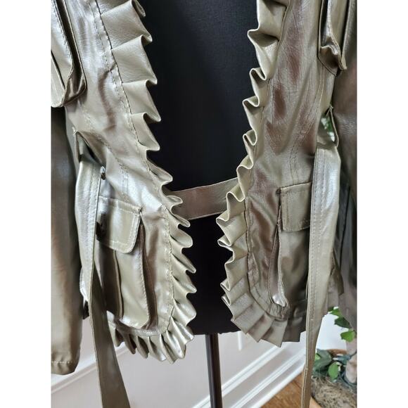 Liberty Collection Women's Green 100% Polyester Long Sleeve Adjustable Jacket M - Picture 9 of 12